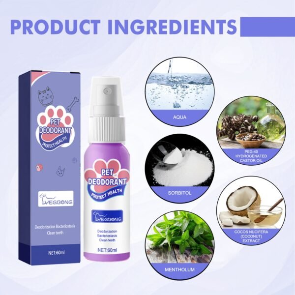 Pet Oral Care Breath Freshening Spray