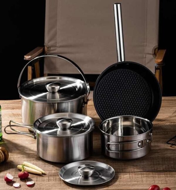 Stainless Steel Campfire Cooking Set